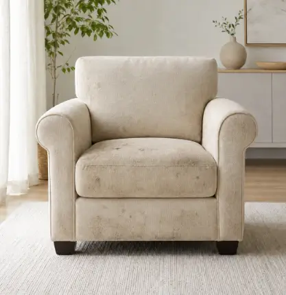 Poltronas antes da higienização